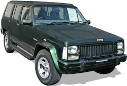 APS - APS IStep 5" Running Boards Black for 84-01 Jeep Cherokee XJ 4DR IB10EBA7B - Image 2