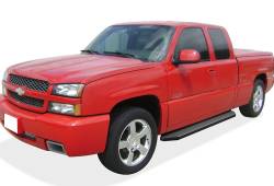 APS - APS H-Series Running Boards Black 99-06 Silverado/Sierra Extended IB03RJJ4H - Image 2
