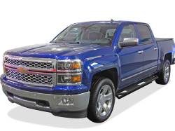 APS - APS Truck Armor Running Boards Black 07-18 Silverado/Sierra Crew IA03SJG1B - Image 2