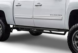 APS - APS Truck Armor Running Boards Black 99-06 Silverado/Sierra Crew IA03SJJ1B - Image 1