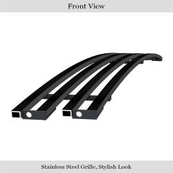 APS - APS Stainless Billet Bumper Grille Black 03-06 GMC Sierra 1500/HD GR07HED73J - Image 2