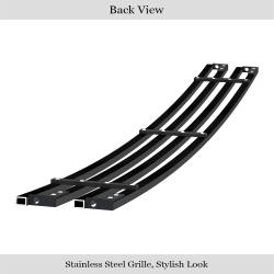 APS - APS Stainless Billet Bumper Grille Black 03-06 GMC Sierra 1500/HD GR07HED73J - Image 3