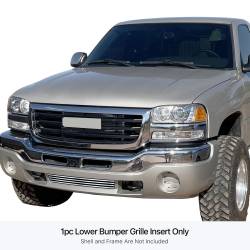 APS - APS Stainless Billet Bumper Grille Polish 03-06 GMC Sierra 1500/HD GR07HED73S - Image 1
