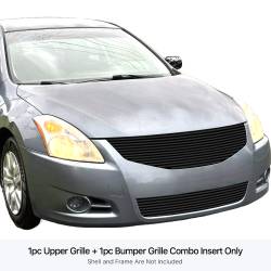 APS - APS Stainless Billet Grille Black for 10-12 Altima Sedan GR14HAJ57J - Image 1