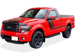 APS - APS H-Series Running Boards Black 09-14 Ford F150 Regular IB06RBA2H - Image 2