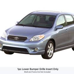 APS - APS Stainless Billet Bumper Grille Black for 03-08 Toyota Matrix GR20FED27J - Image 1