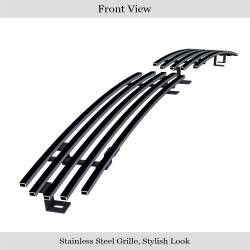 APS - APS Stainless Billet Bumper Grille Black for 95-97 Nissan Hardbody GR14HEA17J - Image 2