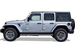 APS - APS IStep 6" Running Boards Brushed for 18-25 Wrangler JL 4DR IB10FAA1A - Image 2