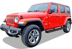 APS - APS IStep 6" Running Boards Black for 18-25 Wrangler JL 4DR IB10FAA1B - Image 2