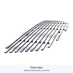 APS - APS Stainless Billet Grille Brushed for 05-06 Nissan Altima GR14HED11C - Image 2
