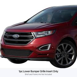 APS - APS Stainless Billet Bumper Grille Black 15-18 Ford Edge Sport GR06FEB93J - Image 1