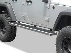 APS - APS IStep 6" Running Boards Brushed for 07-18 Wrangler JK 4DR IB10FAJ7A - Image 1