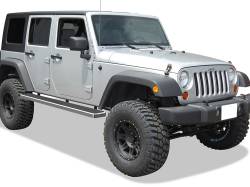 APS - APS IStep 6" Running Boards Brushed for 07-18 Wrangler JK 4DR IB10FAJ7A - Image 2