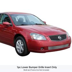 APS - APS Stainless Billet Bumper Grille Polish for 05-06 Nissan Altima GR14HED16S - Image 1