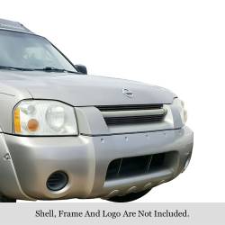 APS - APS GR14HED19J Stainless Billet Grille Black for 01-04 Nissan Frontier - Image 1