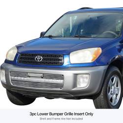 APS - APS Stainless Billet Bumper Grille Polish for 01-03 Toyota RAV4 GR20FEE77S - Image 1