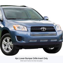 APS - APS Stainless Billet Bumper Grille Polish for 09-12 Toyota RAV4 GR20FEE80S - Image 1