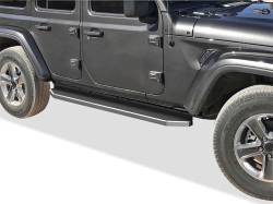 APS - APS H-Series Running Boards Polish for 18-25 Jeep Wrangler JL 4DR IB10RAA1Y - Image 1