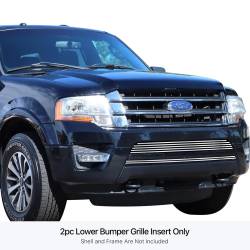 APS - APS Stainless Billet Bumper Grille Polish 15-17 Ford Expedition GR06FEB98S - Image 1