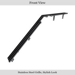 APS - APS Stainless Billet Bumper Grille Black 74-77 Chevrolet Camaro GR03HEB51J - Image 2