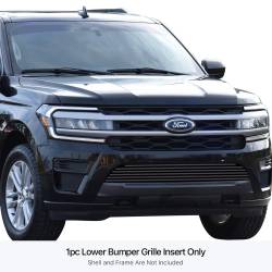 APS - APS Stainless Billet Bumper Grille Black 18-24 Ford Expedition GR06FEB99J - Image 1