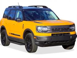 APS - APS H-Series Running Boards Black 21-25 Ford Bronco Sport IB06RCA0H - Image 2