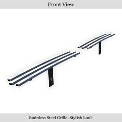 APS - APS Stainless Billet Bumper Grille Polish 03-05 Silverado 1500/HD GR03HEC02S - Image 2