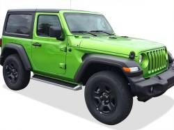 APS - APS IRunning Running Boards Polish for 18-25 Wrangler JL 2DR IB10RAA6A - Image 2