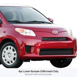 APS - APS GR20FFE52J Stainless Billet Bumper Grille Black for 07-13 Scion XD - Image 1
