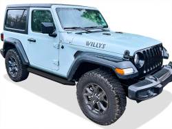 APS - APS IB10RAA6H H-Series Running Boards Black for 18-25 Jeep Wrangler JL 2DR - Image 2