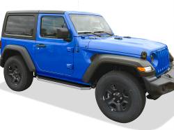 APS - APS H-Series Running Boards Polish for 18-25 Jeep Wrangler JL 2DR IB10RAA6Y - Image 2