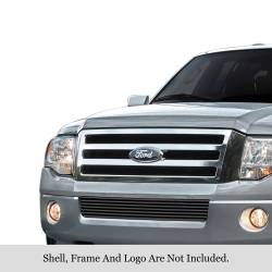 APS - APS Stainless Billet Bumper Grille Black 07-14 Ford Expedition GR06FEC35J - Image 1