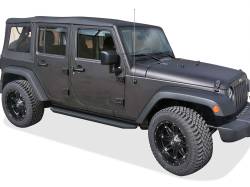 APS - APS H-Series Running Boards Black for 07-18 Jeep Wrangler JK 4DR IB10RAJ7H - Image 2