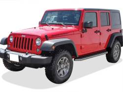 APS - APS H-Series Running Boards Polish for 07-18 Jeep Wrangler JK 4DR IB10RAJ7Y - Image 2
