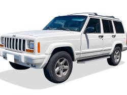 APS - APS H-Series Running Boards Polish for 84-01 Jeep Cherokee XJ 4DR IB10RBA7Y - Image 2