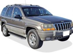 APS - APS H-Series Running Boards Polish for 99-04 Grand Cherokee Laredo IB10RIF1Y - Image 2