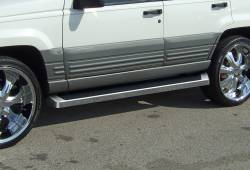APS - APS IRunning Running Boards Polish for 93-98 Grand Cherokee Laredo IB10RIF2A - Image 1