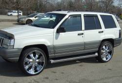 APS - APS IRunning Running Boards Polish for 93-98 Grand Cherokee Laredo IB10RIF2A - Image 2