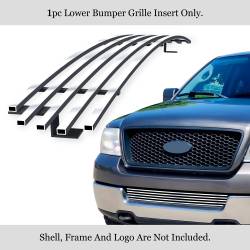 APS - APS GR06FEC51S Stainless Polished Billet Bumper Grillefor 04-05 Ford F150 - Image 1