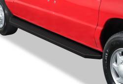 APS - APS IB06RDJ4H H-Series Running Boards Black for 99-14 Ford E-Series Van - Image 1