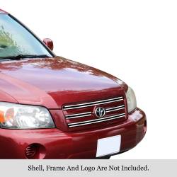 APS - APS Stainless Billet Grille Polish for 04-07 Toyota Highlander GR20FFH16S - Image 1