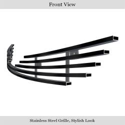 APS - APS Stainless Billet Grille Black for 12-14 Toyota Camry GR20FFI30J - Image 2