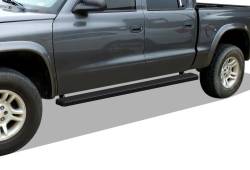 APS - APS IStep 5" Running Boards Black for 00-04 Dodge Dakota Quad IB04EAD9B - Image 1