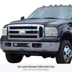 APS - APS Stainless Billet Bumper Grille Black 05-07 Super Duty/Excursion GR06FEC56J - Image 1
