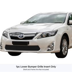 APS - APS Stainless Billet Bumper Grille Black for 12-14 Toyota Camry GR20FFI31J - Image 1