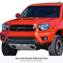 APS - APS Stainless Billet Bumper Grille Black for 12-15 Toyota Tacoma GR20FFI38J - Image 1