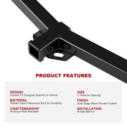 APS - APS HT24CBA10 Class III 2" Trailer Receiver Hitch for 00-14 Ford Econoline - Image 5