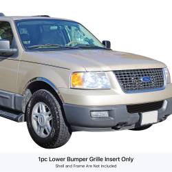 APS - APS Stainless Billet Bumper Grille Black 03-06 Ford Expedition GR06FEC77J - Image 1