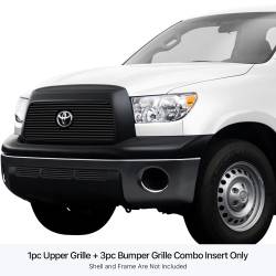 APS - APS Stainless Billet Grille Black for 07-09 Toyota Tundra GR20FGH41J - Image 1
