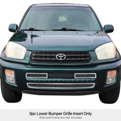 APS - APS Wire Mesh Bumper Grille Polish for 01-03 Toyota RAV4 GR20GEE77T - Image 1